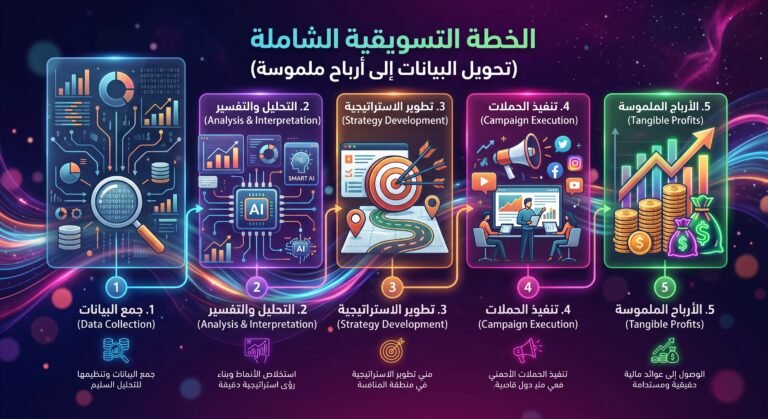 الخطة التسويقية الشاملة (تحويل البيانات إلى أرباح ملموسة)