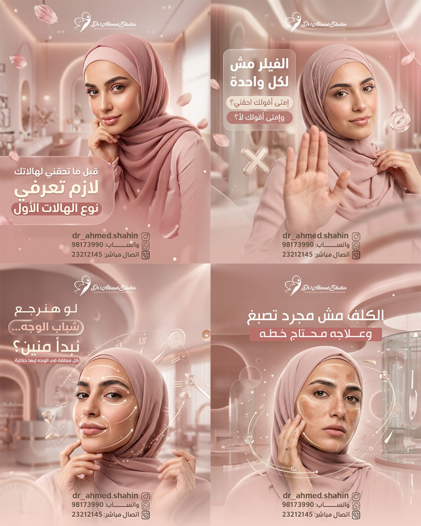 Dermatology & Aesthetic Clinic Designs | Designs by Eng. Esraa Fathy لـDr. Ahmed Shahin — تصميم Esraa Fathy | ماركتر مارت