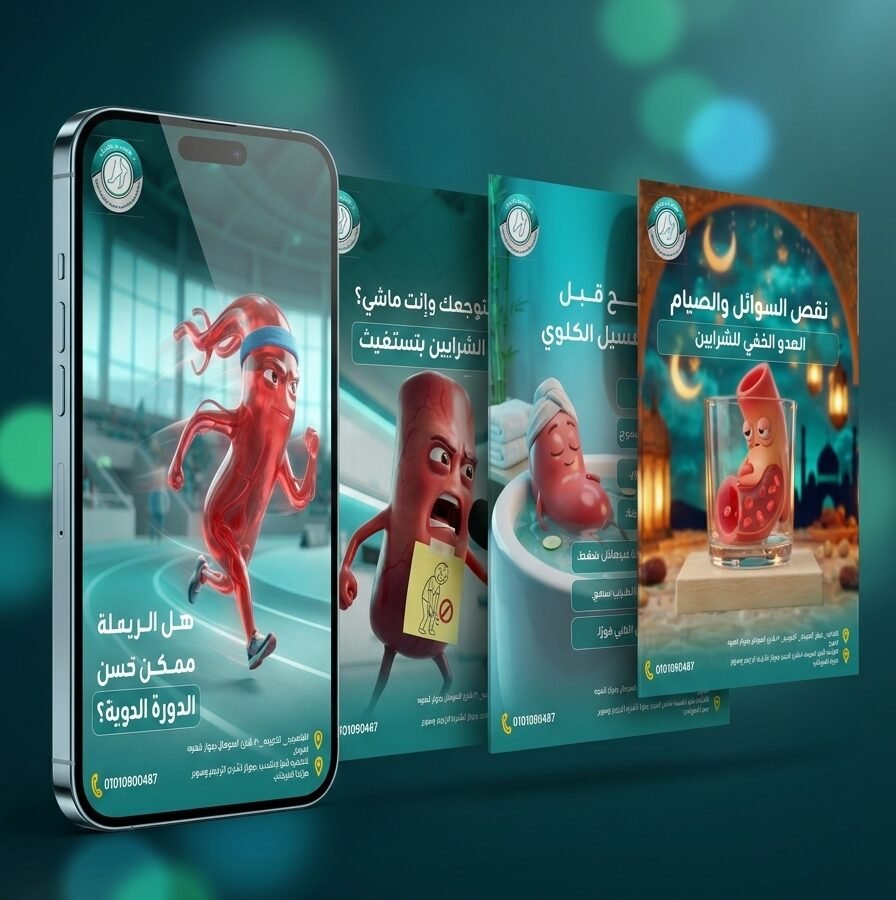 Social Media Designs for Dr. Karim Kamal | Designed by Eng. Esraa Fathy